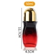 thumbnail image 4 of 50ml Glass Roll on Bottles - Gradient Red Deodorant Container With Plastic Roller Ball - Roller Bottles for Essential Oils - Leak-Proof Travel Perfume Bottle with Gold Caps - Color A, 4 of 10