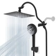 thumbnail image 1 of Combo de ducha Hibbent de 10" con lluvia y teleducha, negro mate, 1 of 9