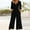 Black, variant on GILIGEGE Women's Casual Jumpsuits 2025 Summer Trendy Wrap V Neck Short Sleeve Wide Leg Pants Elegant Loose Rompers Outfits with Pockets Overalls for Women Loose Casual Short Sleeved Jumpsuit