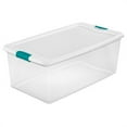thumbnail image 3 of Sterilite 106 Qt Latching Storage Tote, 4 Pk and 70 Qt Storage Tote, 4 Pk, 3 of 12