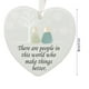 thumbnail image 3 of Adorno de la amistad de vidrio marino en forma de corazón para árbol de Navidad, decoración colgante, regalo de recuerdo hecho a mano para seres queridos., 3 of 4