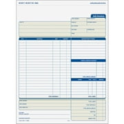 TOPS, TOP3866, Three-Part Carbonless Job Invoice Forms, 50 / Pack, White,Canary,Manila