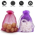 thumbnail image 2 of Tripumer 200 Pcs Drawstring Organza Organza Bags Pouches Small Sachet Jewelry Gift Bags for Jewelry Party Wedding Favor Party Festival Candy Pouches Bathroom Soaps Purple, 2 of 7