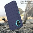 thumbnail image 7 of Asuwish Compatible with Samsung Galaxy A07 2025 4G/5G Phone Case Hybrid Rugged Shockproof Hard Protective Drop Proof Full Body Heavy Duty Mobile Cell Cover for Ao7 A 07 G5 07A Women Men Blue, 7 of 7