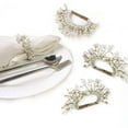 thumbnail image 4 of Fan Favorites Napkin RingColor: Cream & GoldSize: 4"x2.5"Set of 4, 4 of 9