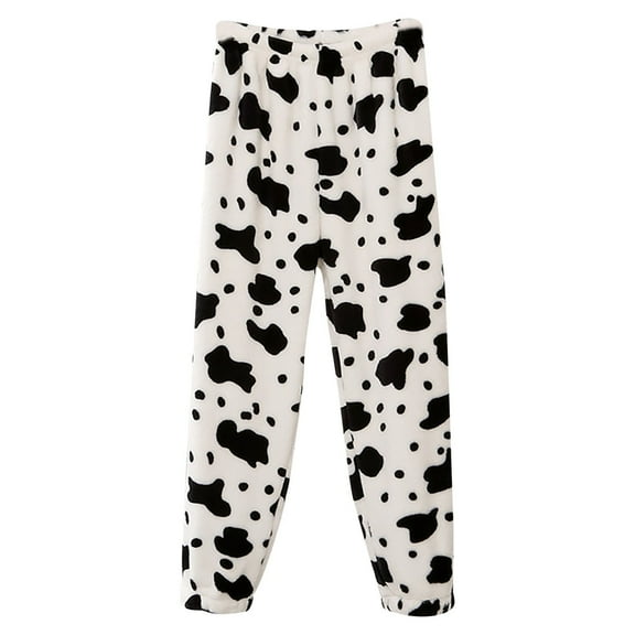 CUZIBR Boys Girls Flannel Sleep Pants Winter Warm Soft Fuzzy Homewear With Sweatpants Cute Dailywear For Toddler