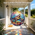 thumbnail image 4 of Acrylic Puzzles Suncatcher, 7.4 Inch Hummingbird Window Suncatcher Acrylic Puzzle, DIY Acrylic Suncatcher Jigsaw Puzzle Home Decor Art Gift, 4 of 5