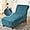 Peacock Blue, variant on Velvet Armless Chaise Lounge Cover, Stretch Lounge Chaise Chair Slipcover Soft Recliner Sofa Slipcover Pet Furniture Protector