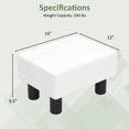 thumbnail image 3 of Costway Tabouret Moderne avec Rangement avec Espace de Rangement Caché Ottoman en Cuir PU, 3 of 10