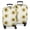 White Sunflower Sketch, variant on Blue Orange Sunflower Leaf Pattern Luggage Cover Fashion Suitcase Cover Baggage Covers Fit 25-28 Inch Luggage (Go Travel)