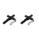 thumbnail image 1 of 2X Collar Cadena con Cuentas de Metal Colgante de de Madera - Negro, 1 of 4