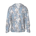 thumbnail image 1 of Vsdgher Sweat à Capuche Imprimé Fleur de Lys pour Hommes Femmes, Manches Longues Protection Solaire Pêche pour Course Natation-TG, 1 of 7