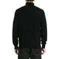 thumbnail image 4 of Kallspin Men's Turtleneck Sweaters Wool Blend Lightweight Pullover Sweaters(Black,2X-Large), 4 of 7