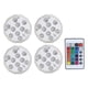 thumbnail image 1 of Luz LED para pecera Jadeshay lámpara subacuática IP68 4 piezas iluminación ambiental, 1 of 8