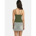 thumbnail image 2 of Women's Scoop Neck Cami Crop Tops Strap Camisole Tank Shirt Cami Cropped Tops, 2 of 4