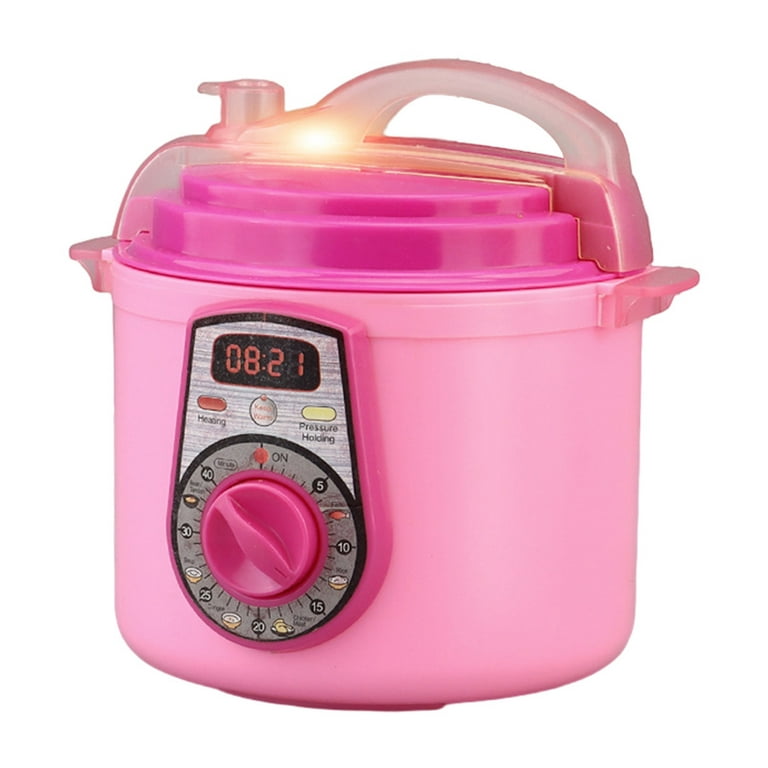 Pnellth Vivid Fun Fake Rice Cooker Educational Interactive Mock Spray  Electric Rice Cooker with Light Music for Girl