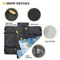 thumbnail image 5 of Garronmavis Marble Patterned Turtle Dog Seat Cover for Back Seat Multipurpose Trash Bin with Storage Pockets Dog Scarf for Large Dogs 3 PCS Car Seat Cover Pet Car Seat Protection, 5 of 6