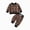 H228-Brown, variant on TOWED22 Toddler Baby Boy Clothes Fall Winter Outfit Print Graphic Pullovers Sweatshirt Pants