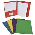 thumbnail image 3 of School Smart Heavy Duty Leatherette-Pocket Folder, 9.5" x 11.75", Pack of 25, 3 of 7