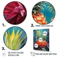 thumbnail image 3 of Designart "Oasis Of Tropical Pineapples" Pineapples Floater Framed Canvas Wall Art, 3 of 5
