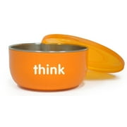 Angle View: Thinkbaby BPA Free Cereal / Soup Bowl, Orange