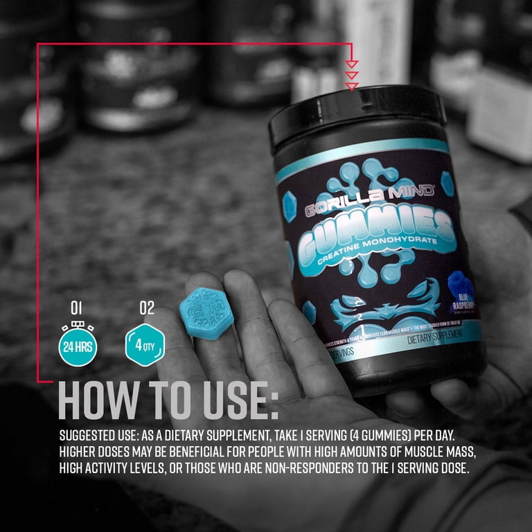 gorilla mind l carnitine Energy Drink | Unmatched Energy Amplified Focus | N-Acetyl-L-Tyrosine, Alpha-GPC, 200mg Caffeine, Uridine, Saffron | 0 Sugar Or Artificial Colors Gorilla Mind Energy Drink