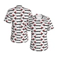 thumbnail image 3 of Goofa Christmas Dachshund Pattern Women's Slim-Fit Short-Sleeve V-Neck T-Shirt,Classic-Fit Short-Sleeve V-Neck T-Shirt-Small, 3 of 5