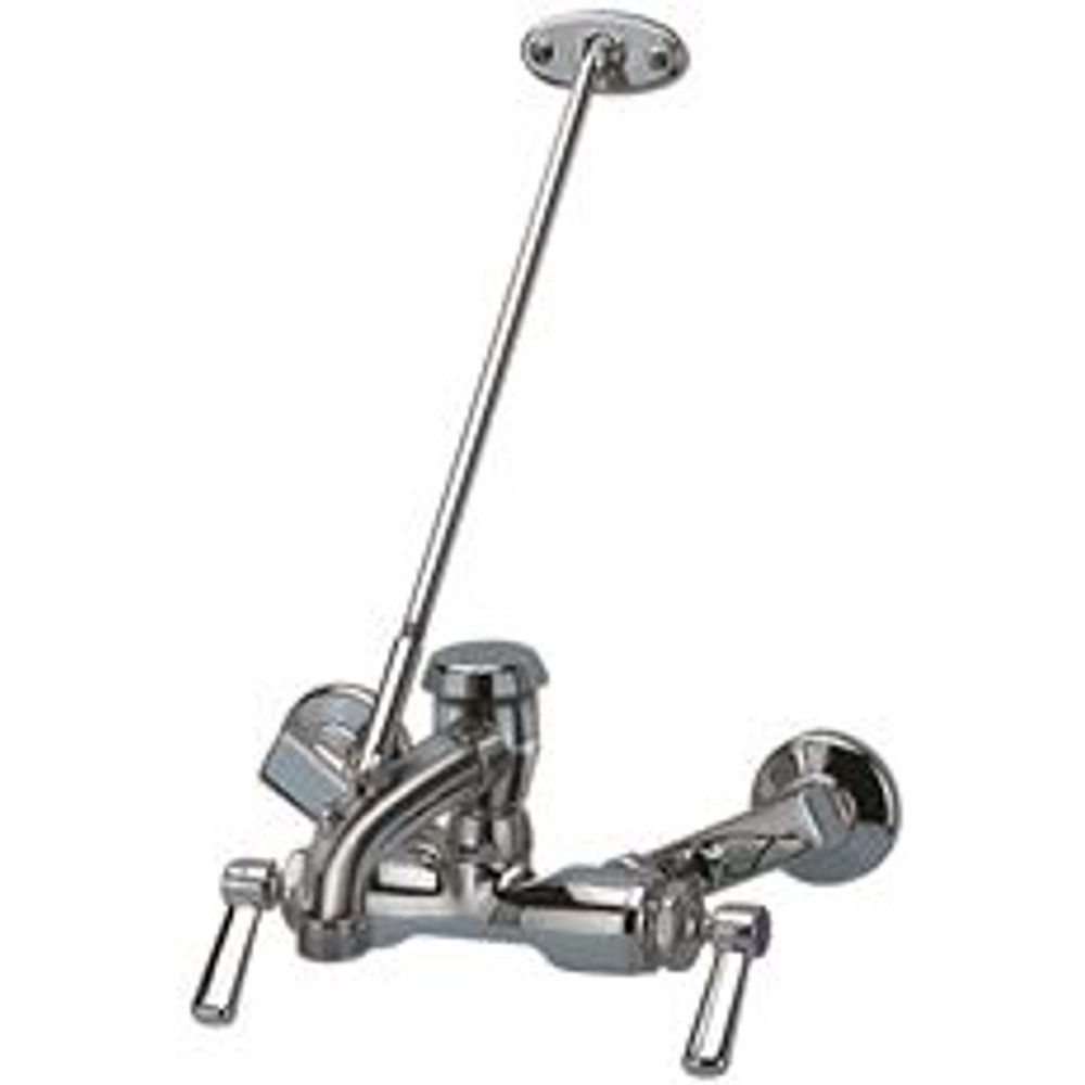 Zurn Service Sink Faucet, 6 In. Vacuum Breaker Spout, Lever Handles