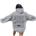 thumbnail image 5 of Women's 2025 Graduation Season Fashion Letters Senior Mom Printed Hoodie Sweatshirt Hugh Tunic Hoodies for Women Oversized Hoodie Womens Button down Hoodie Long Hoodie Sweatshirt Women's Sweatshirt, 5 of 6