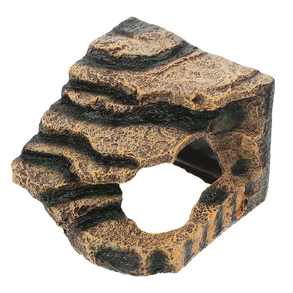 Turtle Basking Platform Reptile Climbing Resin Tortoise Rock Aquarium Decor