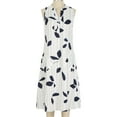 thumbnail image 6 of Babysbule Womens Summer Dresses Women's Summer Casual V-Neck Sleeveless With Pocket Leaf Stripe Printed Dresses, 6 of 9