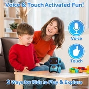 Contixo Robot Toys for Kids, Talking Dancing Interactive Smart Robot Toy Ages 3-8, Kids Robot R1 Mini, Blue
