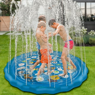 Banzai JR Sprinkle and Splash Play Mat Inflatable Water Fountain