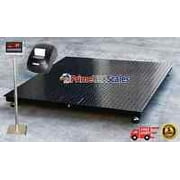 5 Year Warranty 4x4 Floor Scale 48"x48" Stand & Printer 2,500 lb x .5 lb.