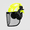 Lime Green, variant on Land Helemts AeroPro ArborKit - Type 1 Class C Forestry Safety Kit - Includes Earmuffs, Faceshield & Safety Helmet - ANSI/ISEA Z89.1 - Lime Green