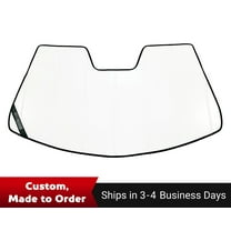 Covercraft UVS100 Premier Series Custom Sunscreen for 2009-2024 Dodge Ram 1500 (2019-2024 Classic Only) | UV11113WH | White