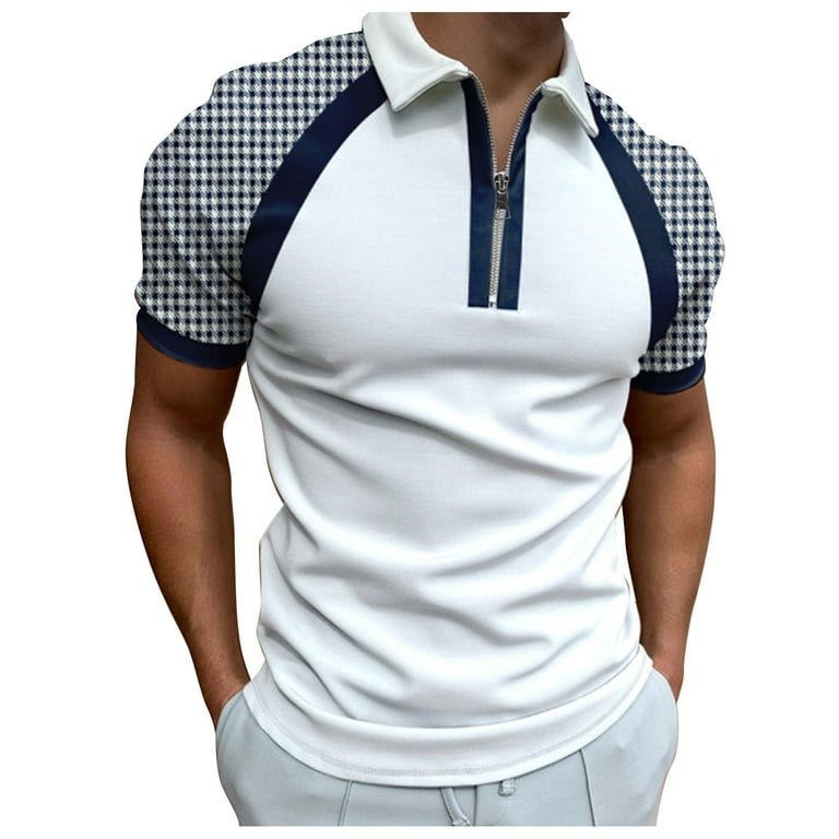 Mens Polo Shirts 0 Short Sleeve Shirts White M 