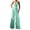 Mint Green, variant on Women's Jumpsuit Romper Strapless Design Waist Defining Wide Leg Summer Party Casual Wear One Piece Outfit for Women