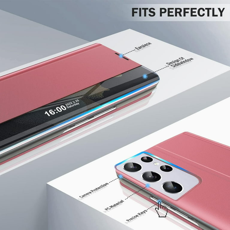 Samsung Galaxy S21 Ultra Smart Clear View Cover For Samsung Galaxy