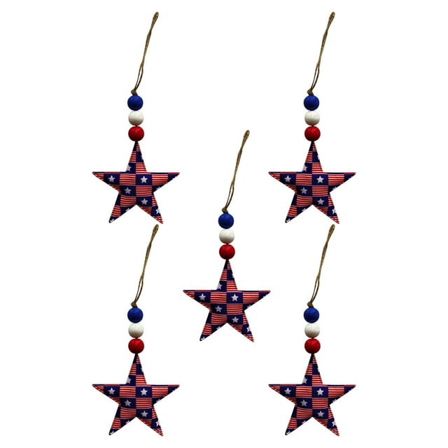 WREESH Independence Day Étoiles Décorations Étoile à Cinq Branches 7cm