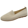 thumbnail image 1 of TOWED22 Women's Pointy Toe Flat Comfortable Work Shoes(Beige,8), 1 of 5