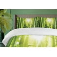 thumbnail image 4 of Ambesonne Jungle Duvet Cover Sets, Sun Beams in Wild Jungle Art, 2-King, Lime Green Yellow, 4 of 7