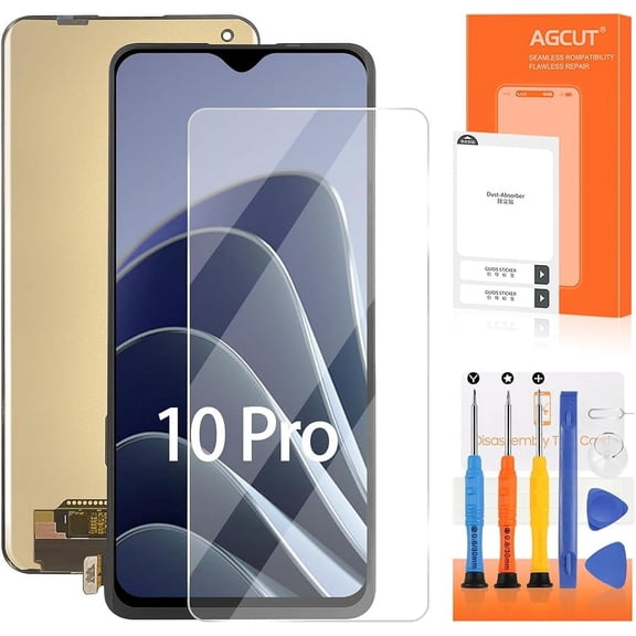 AGCUT OLED For Oneplus 10 Pro Screen Replacement For Oneplus 10 Pro LCD Display NE2210 NE2211 NE2213 NE2215 NE2217 LCD Digitizer Touch Screen Assembly Repair kitsBlack