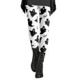 thumbnail image 5 of Hkoxplj Halloween Leggings for Women Soft Cotton Blend Printed Pants Stretch High Waist Ghost Bat Pattern Casual Workout Leggings Festival Party Tights All Season Comfortable Athletic Pants, 5 of 6