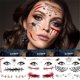 thumbnail image 2 of Pegatina de tatuaje de Halloween para cara, ojos falsos, boca, cicatriz de sangre, patrón de telaraña 3D, pegatina de cara aterradora de Halloween, 1 Juego, 2 of 4