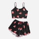 thumbnail image 1 of Conjunto de pijama con estampado de mariposa para mujer, ropa de dormir Sexy de talla grande, traje de Casa de 2 piezas, lencería para estar por casa, camisón de verano, 1 of 4