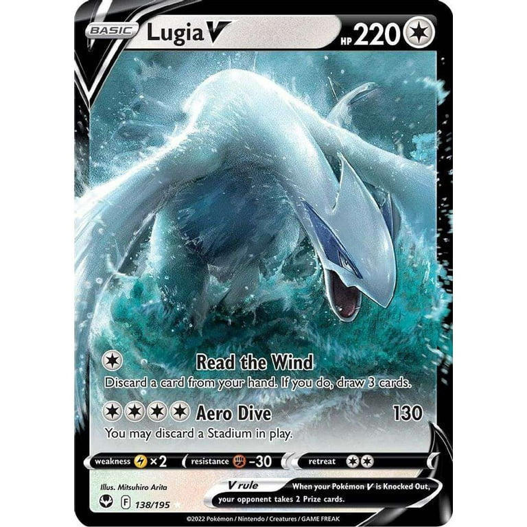 Pokemon Trading Card Game Sword & Shield Silver Tempest Single Card Ultra  Rare Lugia V #138