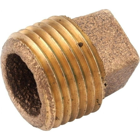 Red Brass Threaded Cored Pipe Brass Plug