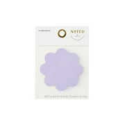 Noted by Post-it, Lilac Daisy Shape Notes, 2.9 in. x 2.9 in., 100 Sheets