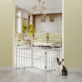 Semiocthome Ultra Wide Foldable Pet Gate for Doorway,Freestanding Dog